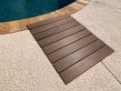 32 in x 42 in Thermo-Treated Wood RV Wood Rugs Camping Pads RV Mats, Brown